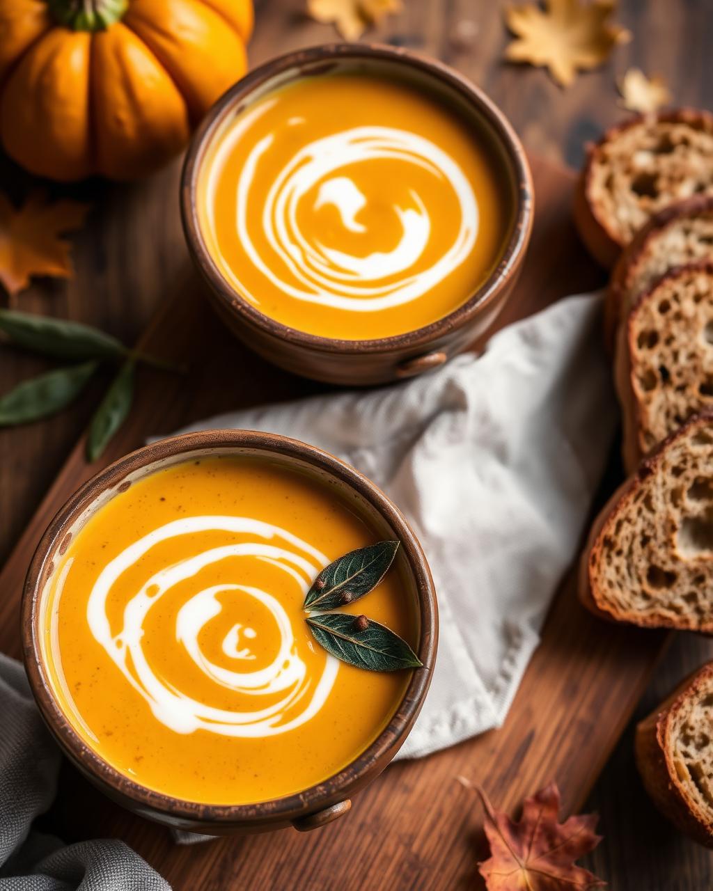 Silky Butternut Squash Soup with Brown Butter Sage